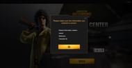 Players have to verify the information provided